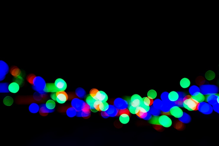 Foto gratuito fondo bokeh abstracto con luces de colores