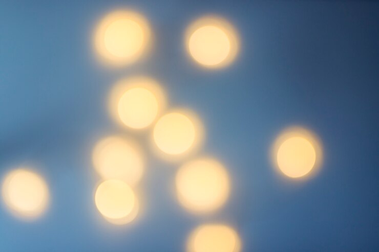 Foto gratuito fondo de bokeh amarillo borroso