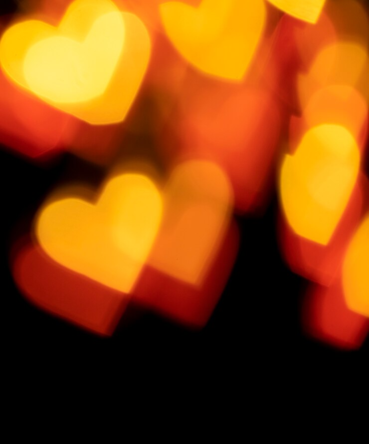 Foto gratuito el fondo bokeh corazones rojos