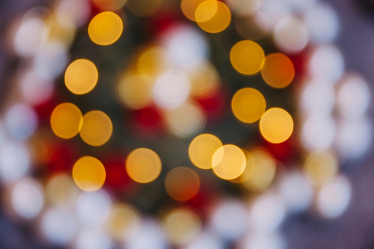 Foto gratuito el fondo borroso de la navidad