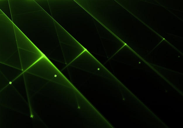 Fondo brillante de luces verdes