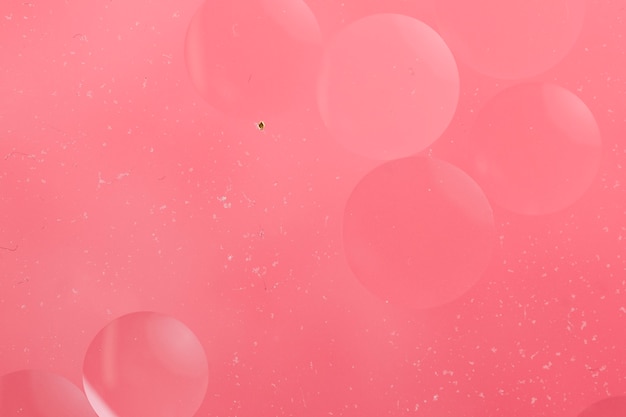 Fondo de burbujas de color rosa liso