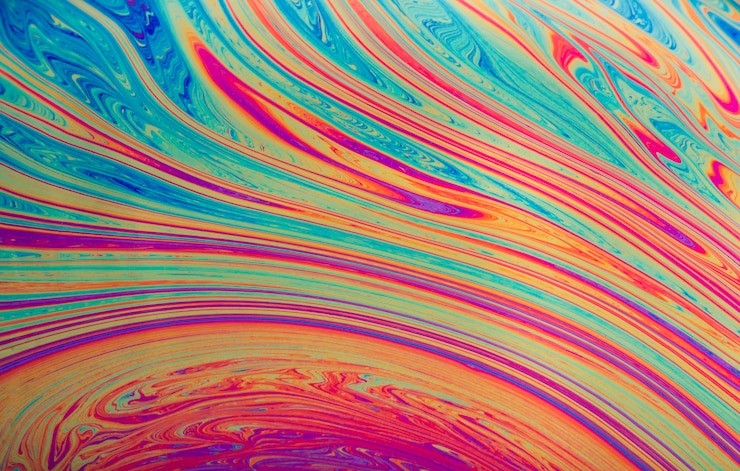Foto gratuito fondo de burbujas de jabón remolino hued abstracto