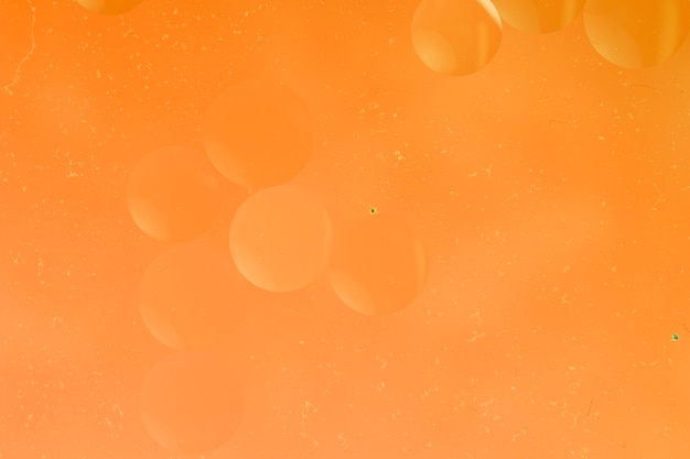 Fondo de burbujas de naranja liso