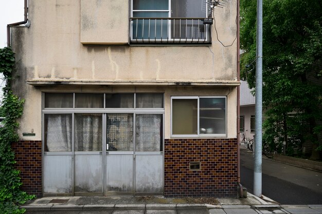 Fondo de casa abandonada