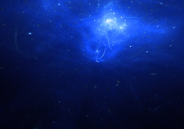 Fondo del cielo azul del universo