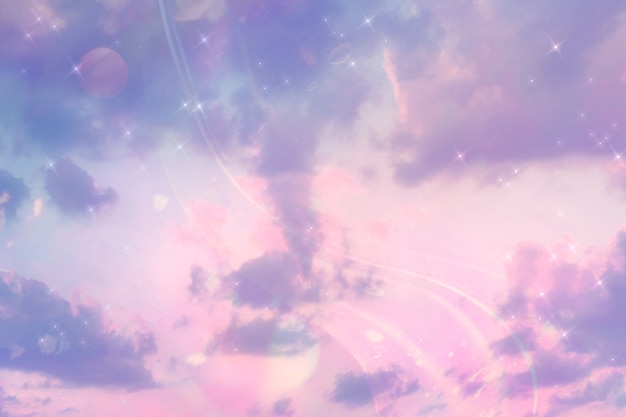 Fondo de cielo pastel con espacio de texto