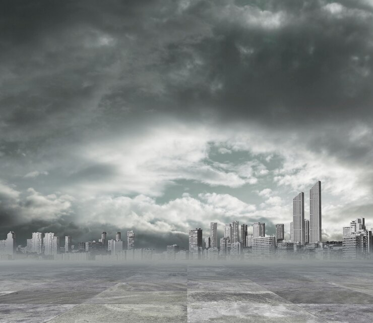 Foto gratuito fondo ciudad contaminada