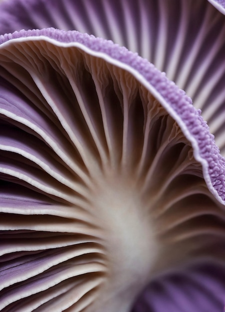 Fondo de color lavanda con textura de hongos