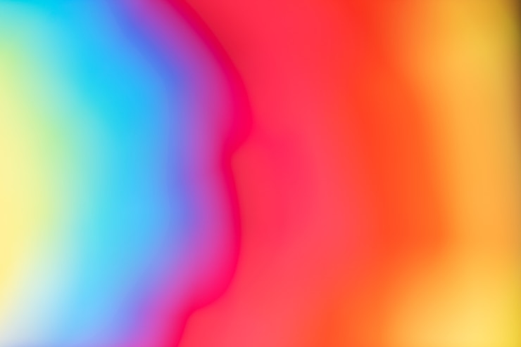 Foto gratuito fondo de colores vívidos y borrosos