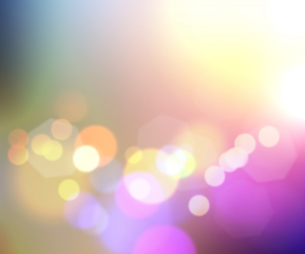Fondo colorido abstracto con efecto bokeh