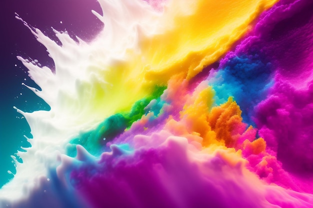 Un fondo colorido con un arco iris y la palabra arco iris.