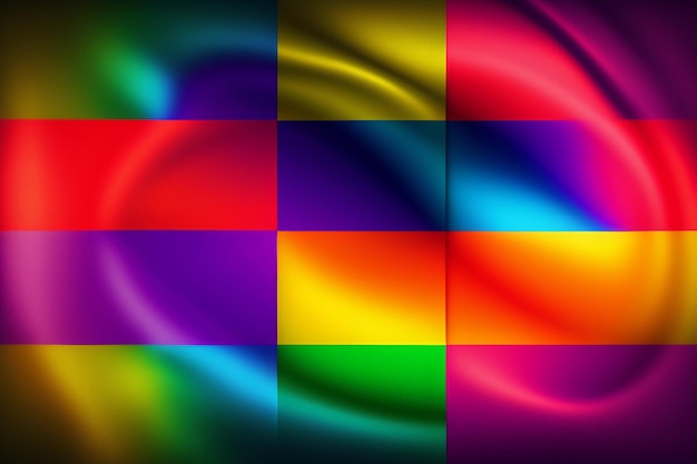Foto gratuita un fondo colorido con un patrón cuadrado que dice 'arco iris'