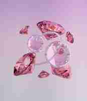 Foto gratuita fondo de conjunto de diamantes rosa