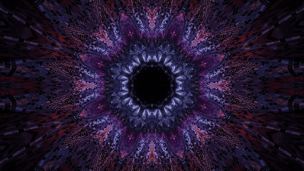 Foto gratuita fondo cósmico con luces láser de colores en hermosas formas, perfecto para un fondo de pantalla digital