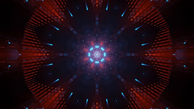 Fondo cósmico con luces láser de colores