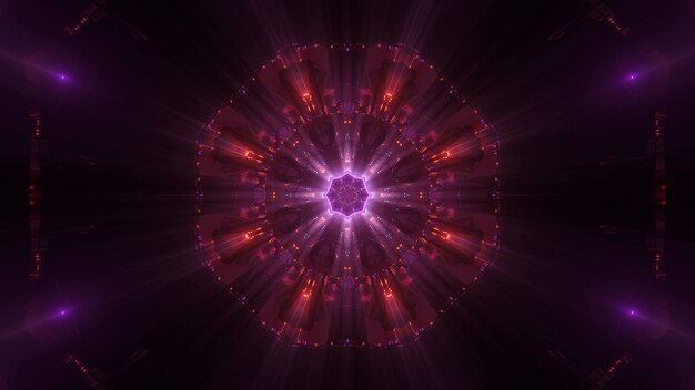 Fondo cósmico con luces láser de colores