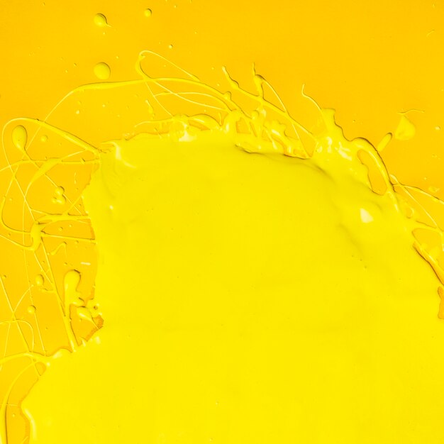Fondo creativo de pintura amarilla