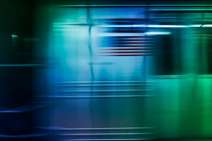 Foto gratuito fondo de desenfocamiento de movimiento abstracto verde