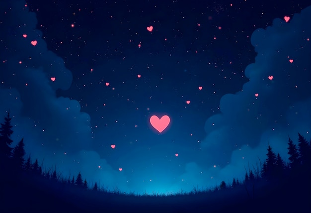 El fondo del día de San Valentín