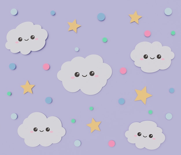 fondo de dibujos animados 3d para niños