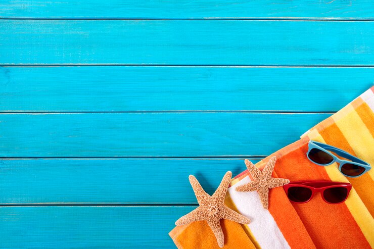Foto gratuito fondo de elementos de playa