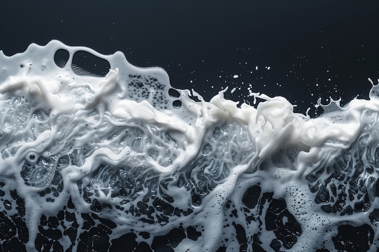 Foto gratuito fondo de espuma blanca