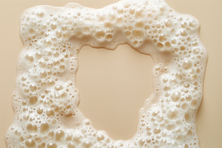 Foto gratuito fondo de espuma blanca