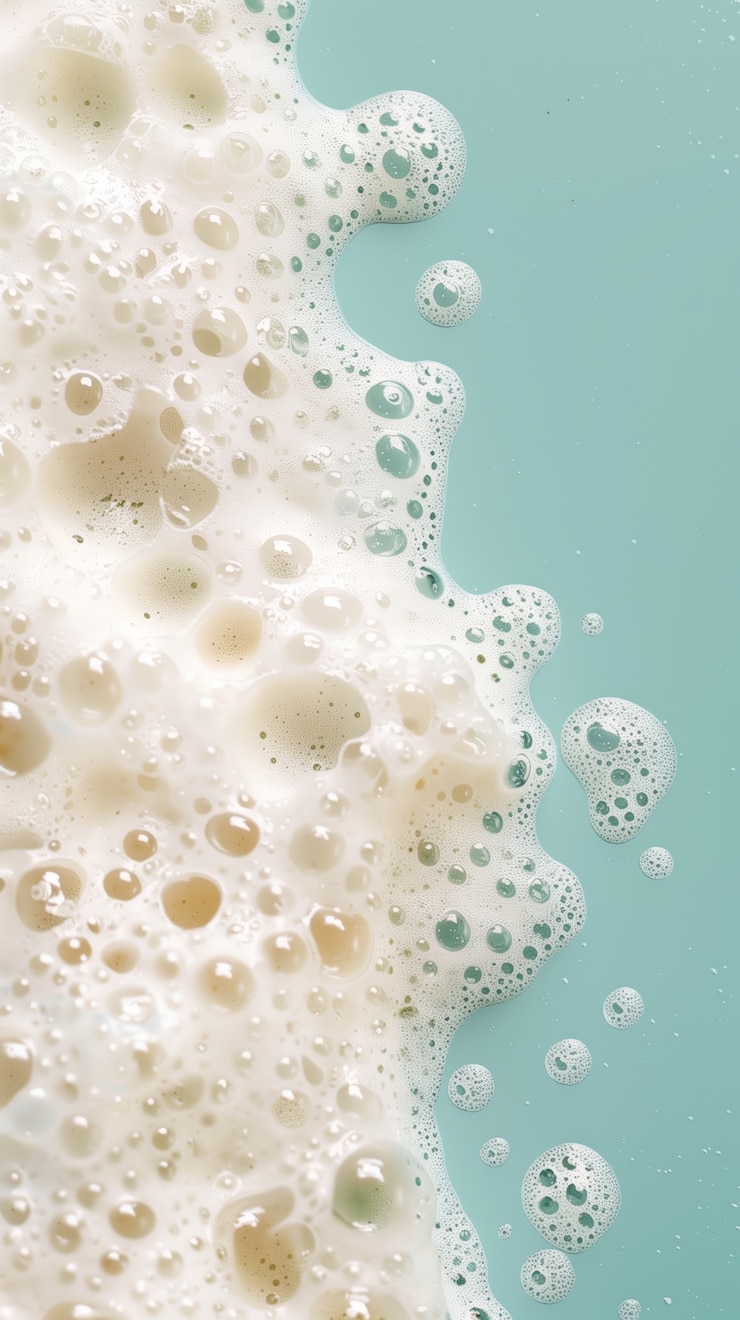 Foto gratuito fondo de espuma blanca