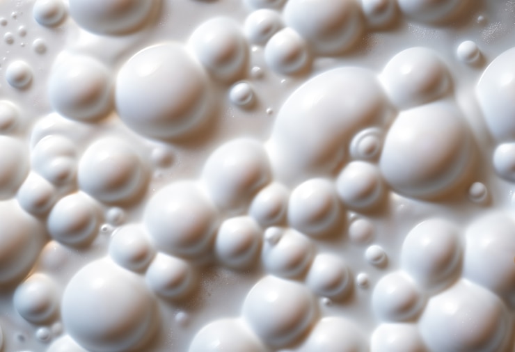 Foto gratuito fondo de espuma blanca