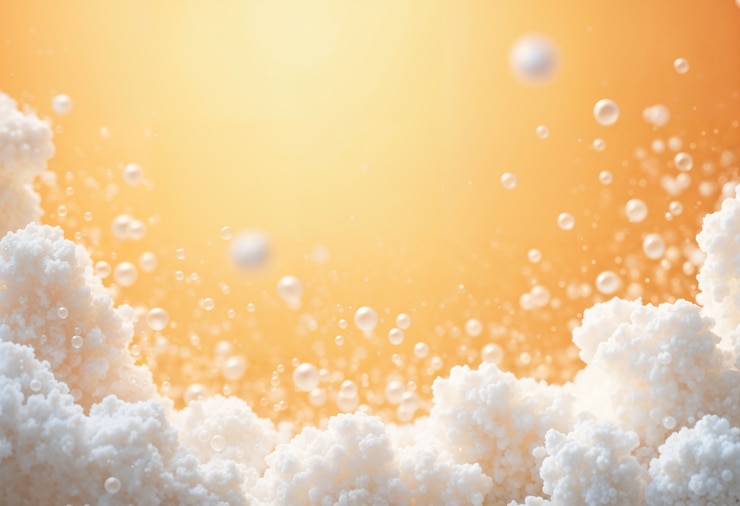 Foto gratuito fondo de espuma blanca
