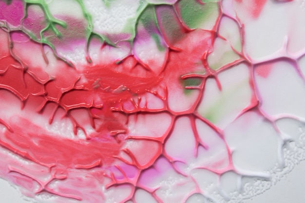 Foto gratuita fondo de espuma cremosa con patrón de textura colorida