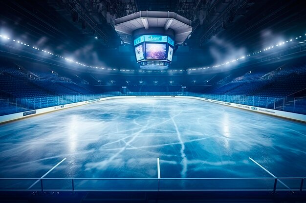 fondo del estadio de hockey sobre hielo. pabellón de deportes de invierno