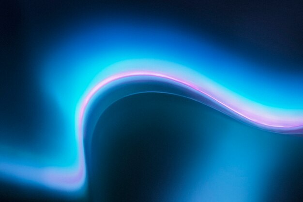 Fondo estético con efecto de luz de neón con gradiente