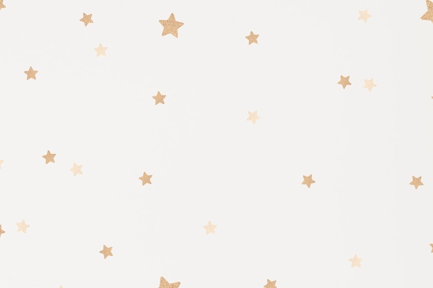Fondo de estrellas doradas brillantes para niños