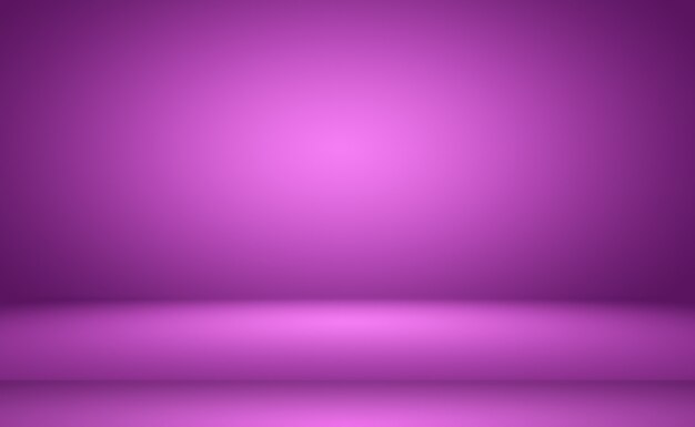 Fondo de estudio de concepto abstracto vacío luz degradado púrpura fondo de sala de estudio para producto p ...