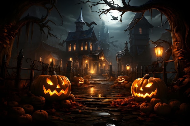 fondo del festival de halloween de terror