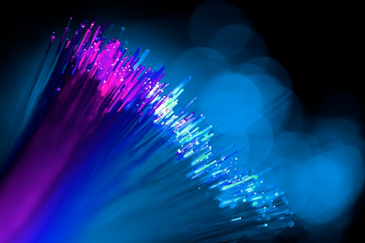 Foto gratuito fondo de fibra óptica