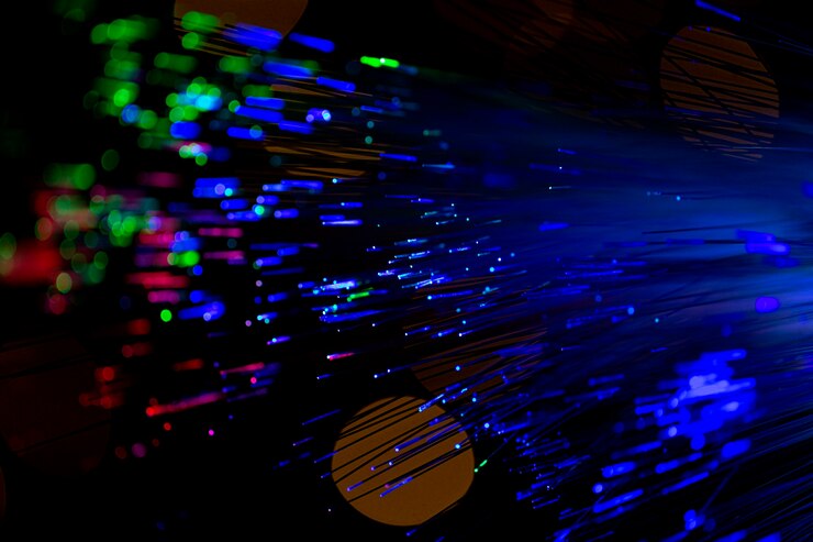 Foto gratuito fondo de fibra óptica