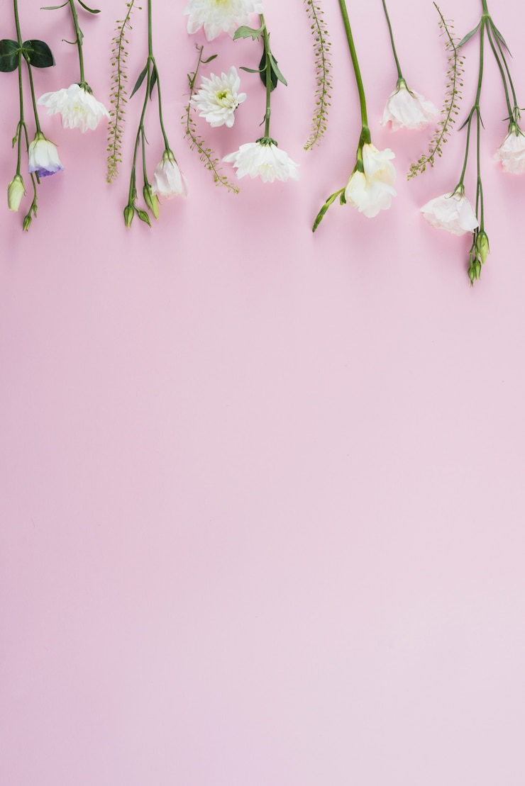 Foto gratuito fondo de flores con espacio