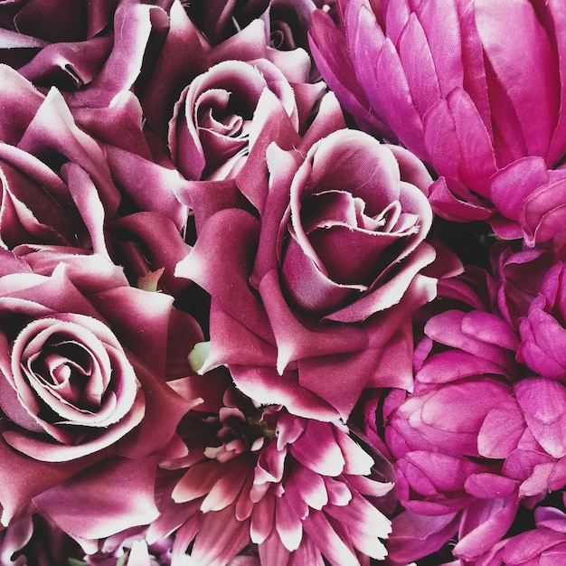 Fondo de flores de rosas de papel