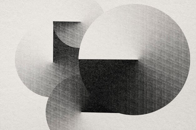 Fondo de forma geométrica en estilo grabado