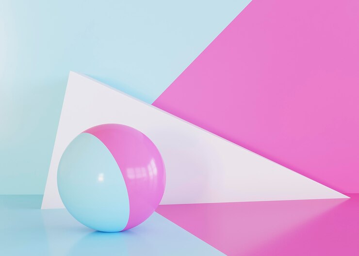 Foto gratuito fondo de formas geométricas de renderizado 3d