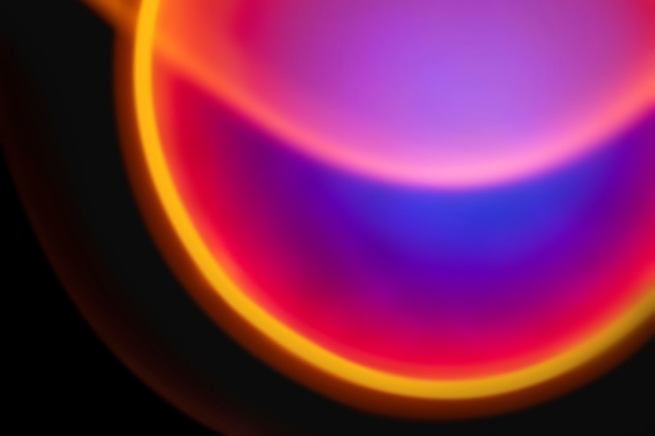 Foto gratuito fondo de gradiente colorido con luz de neón