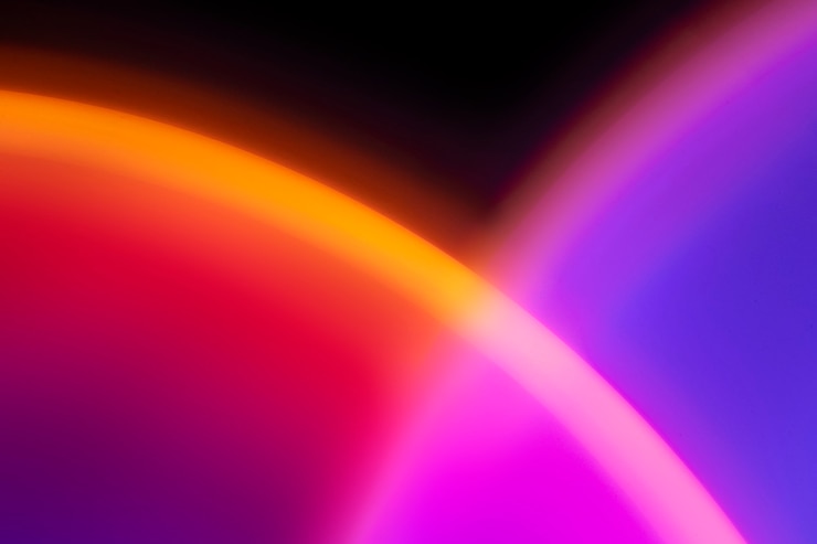 Foto gratuito fondo de gradiente colorido con luz de neón