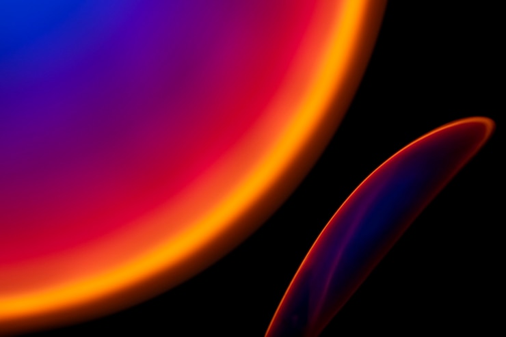 Foto gratuito fondo gradiente con efecto de luz de colores
