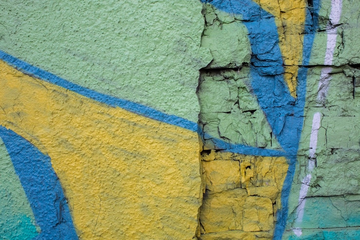 Foto gratuito fondo de graffiti mural colorido