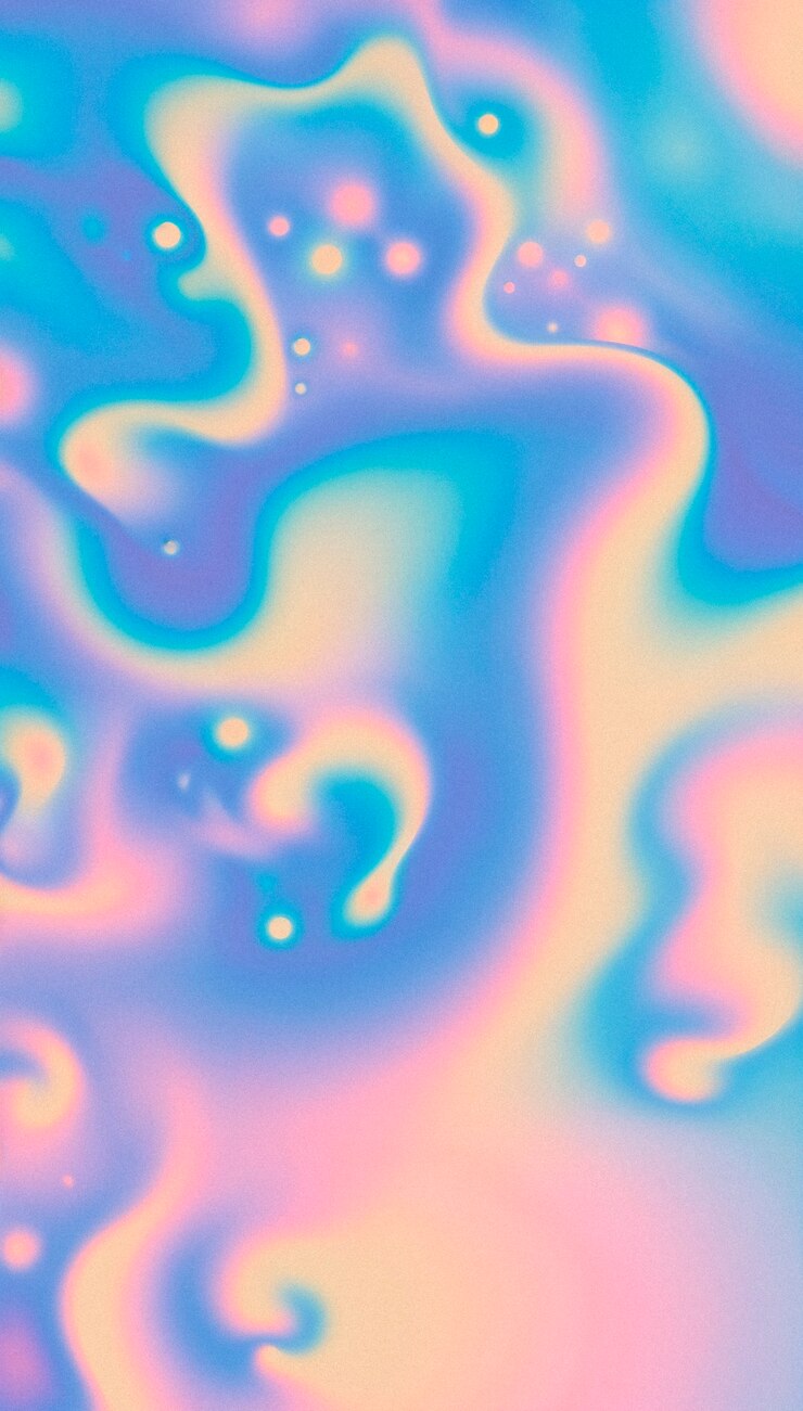 Fondo holográfico en color pastel