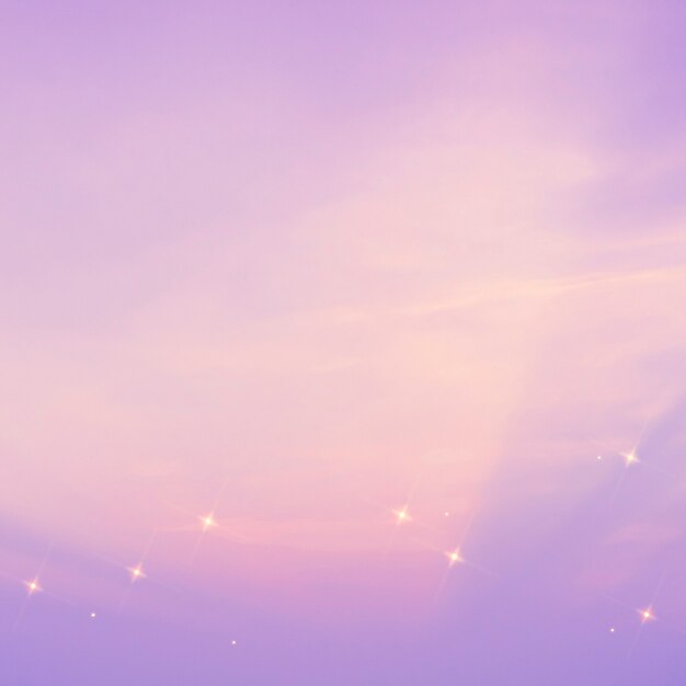 El fondo de la imagen del cielo estrellado púrpura brilla