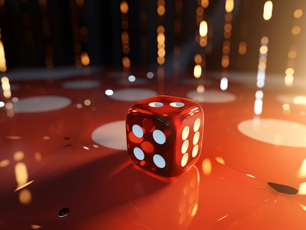 El fondo del juego de dados de la suerte.